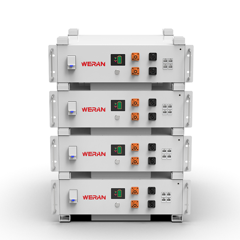 WERAN WRL-48100RW 51,2V 100Ah LiFePO4 stojanová batéria (5,12kWh) – 8000 cyklov, CAN/RS485, stohovateľný domáci ESS