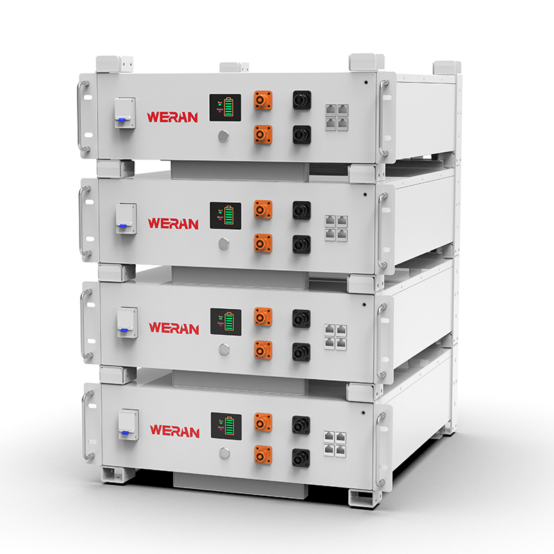 WERAN WRL-48100RW 51,2V 100Ah LiFePO4 stojanová batéria (5,12kWh) – 8000 cyklov, CAN/RS485, stohovateľný domáci ESS