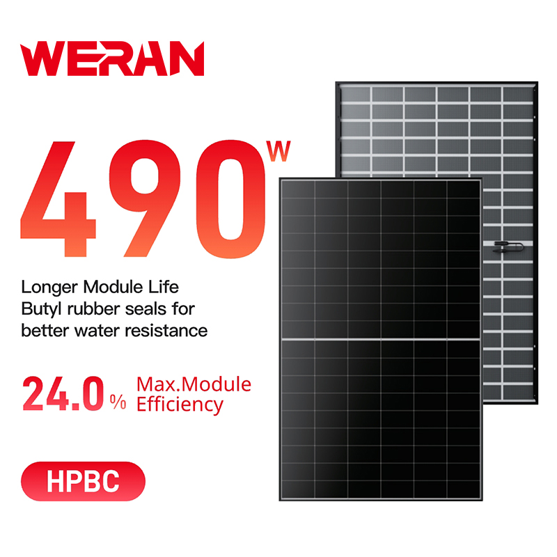 Solárny panel WERAN EcoLife 480-490W s dvojitým sklom BC LR7-54HJD High-End rezidenčný fotovoltický modul