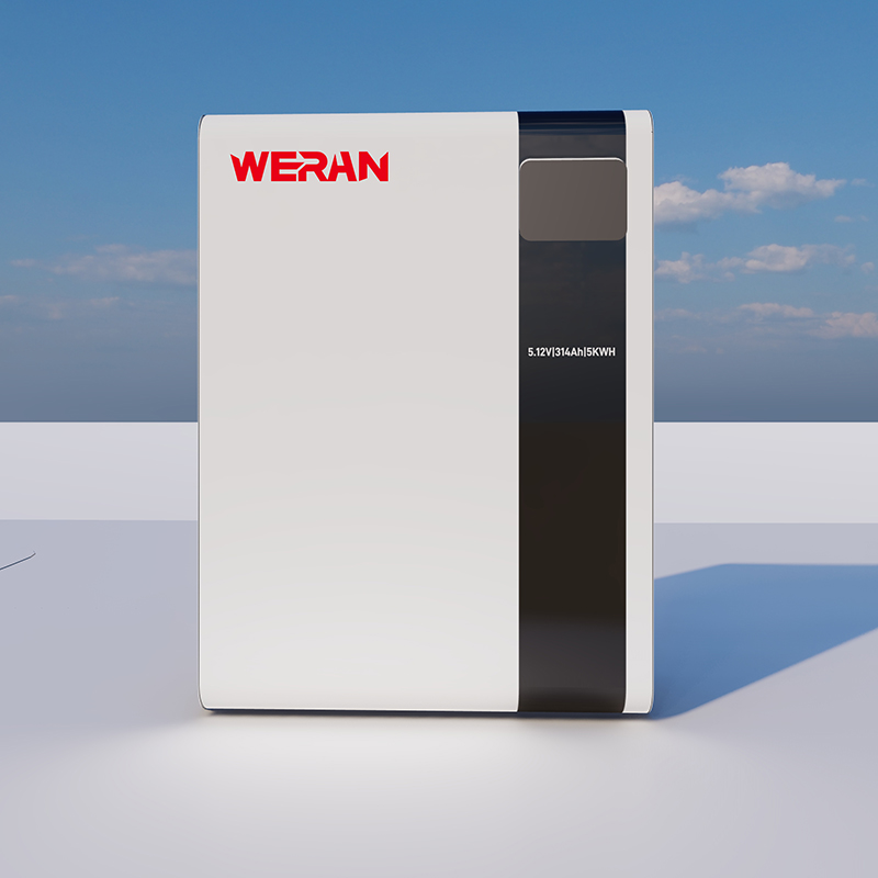 WERAN 51,2 V 100 Ah 5,12 kWh nástenná LiFePO4 batéria pre rezidenčné skladovanie solárnej energie